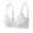 Purple, variant on Bras for Women Comfy Seamless Bra Womens Comfortable Seamless Bra - Printed Adjustable Straps Wireless V-Neck Bralette - Teen Girls Soft Breathable Underwear Bra Tops Yellow L