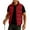 #169-Red, variant on Donemore Men's Sleeveless Vest Solid Color Multiple Zipper Pockets Outdoor Jacket Coat Casual Windbreaker for Spring Summer