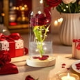 thumbnail image 5 of Cheapark Valentine's Day LED Night Light 3 Rose Glass Lampshade Ornament Battery Operated Soft Glow For Home Holiday Decor, 5 of 6