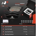 thumbnail image 3 of A-Premium 10.63 inch (270mm) Rear Drilled and Slotted Disc Brake Rotors + Ceramic Pads Kit Compatible with Select Chrysler & Dodge & Plymouth Models - Sebring, PT Cruiser, Cirrus, Neon, 6-PC Set, 3 of 9