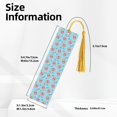 thumbnail image 3 of Kdxio I Am A Fan Popcorn Print Metal Tassel Bookmarks,Perfect Gift for Art Lovers and Bookworms Metal Bookmarks for Women, 3 of 8
