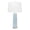 Blue with Silver, variant on 28" Ceramic Table Lamp with Linen Shade, Blue and Silver
