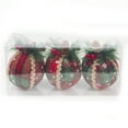 thumbnail image 1 of Matsuzay 3 piezas árbol de Navidad bolas colgantes de punto hecho a mano árboles de Navidad bolas de hilo adornos colgantes suministros Kits de decoración para fiestas No.01 Matsuzay HA007790-01B, 1 of 6