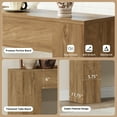 thumbnail image 3 of Wood Console Table for Entryway Living Room, 43-Inch Small Sofa Table, Farmhouse Rectangular Accent Console with Wooden Double Base for Behind Couch Hallway Foyer Entrance, Light Oak Brown, 3 of 7