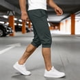 thumbnail image 7 of CQONEPT Mens Sweatpants with Pockets Summer Capris Joggers Loose Fit Athletic Running Trousers with Pockets Green 3XL, 7 of 7