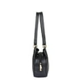 thumbnail image 6 of Sishka Black Genuine Leather Ladies Bags – Elegant Satchel with Top Handle & Shoulder Carry, Stylish Designer Bag for Women, 6 of 10
