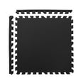 thumbnail image 3 of Flooringinc Extreme 1.6" Thick High Impact Interlocking Foam Floor Tiles, 2'x2', 10 Tiles (39 sq/ft), Black, 3 of 8