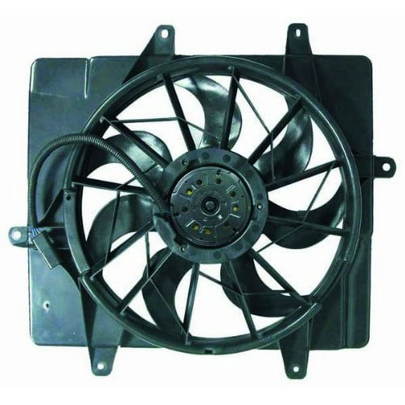 Dual Radiator and Condenser Fan Assembly - Pacific Best Inc. Fit/For CH3115146 06-10 Chrysler PT Cruiser Without Turbo