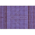thumbnail image 5 of Casavani Handmade Blue Geometric Cotton Dhurrie Dining and Living Room Rug Floor Area Rug 4x7 feet, 5 of 5