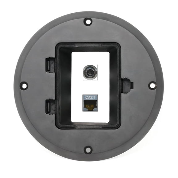 RiteAV 3.5mm CAT7 Floor Box [Black]