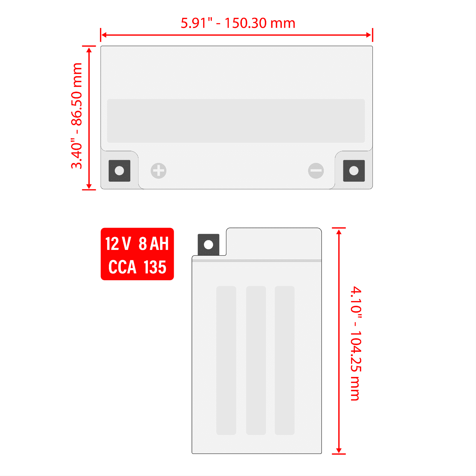 AGM Battery for Kawasaki Ninja ZX-6R ZX636E ZX636F ABS 2013 2014