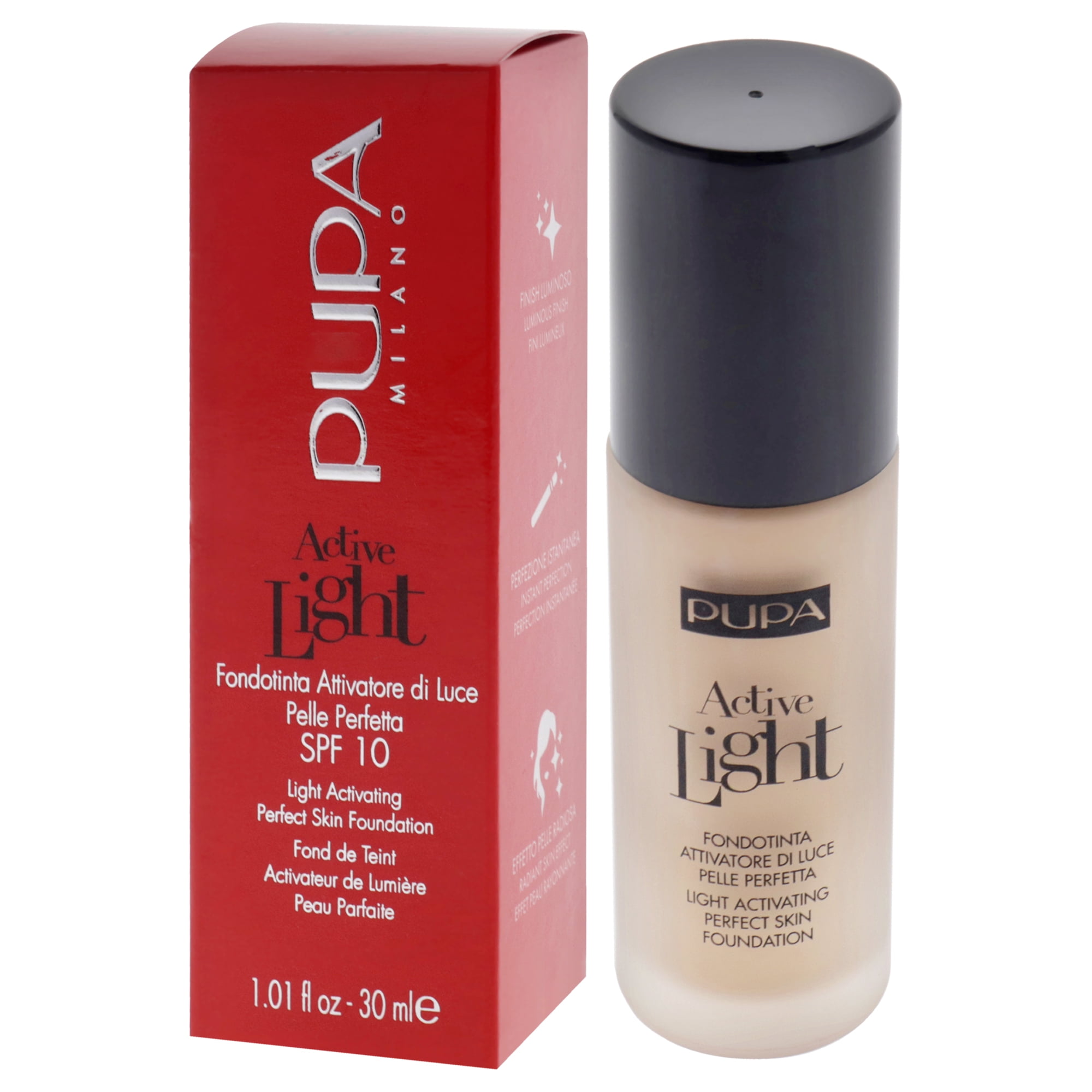 Active Light Perfect Skin Foundation SPF 10 - 003 Dark Ivory by Pupa Milano for Women - 1.01 oz Foundation