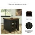 thumbnail image 4 of Signature Design by Ashley Valebeck Farmhouse Rectangular End Table with Storage Cabinet - Rustic Two-Tone Black/Brown, 4 of 9