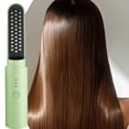 thumbnail image 5 of Cepillo alisador de pelo inalámbrico Peine caliente con iones negativos Alisador para mujeres Cepillo de peinado portátil para viajes y coche Calentamiento rápido Carga USB Mini alisador de pelo, 5 of 5