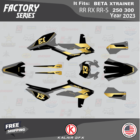 Kalair GFX Graphics Kit for Beta Xtrainer RR RX RR-S 250 300 (2023) Factory Series