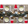 thumbnail image 5 of 10 Uds. De sombreros navideños de Papá Noel, soportes para cubiertos, mesa de cena para fiesta de Navidad, suministros de decoración, decoración de cubiertos, 5 of 5