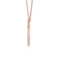 thumbnail image 5 of Moissanite Mother-Foot Shape Pendant Necklaces for Women in 18K Rose Gold Vermeil, April Birthstone Jewelry Gifts for Her Birthday, Anniversary, Mothers Day, Christmas, Graduation, Valentines, 5 of 7