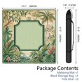 thumbnail image 2 of Green Tropical Birds Botanical_02 Mahjong Mat 31.5x31.5 Inch | Non-Slip And Noise Reduction Mah Jong Table Mat Cover with Carrying Bag For Mahjong Lovers, Poker, Board Games And Dominoes, 2 of 7