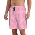 thumbnail image 2 of Disketp Men'S Swim Trunks Hawaiian Breathable Surf Beach Swimsuits Mesh Lining Beach Shorts With Pockets-Breast Cancer Awareness, 2 of 9