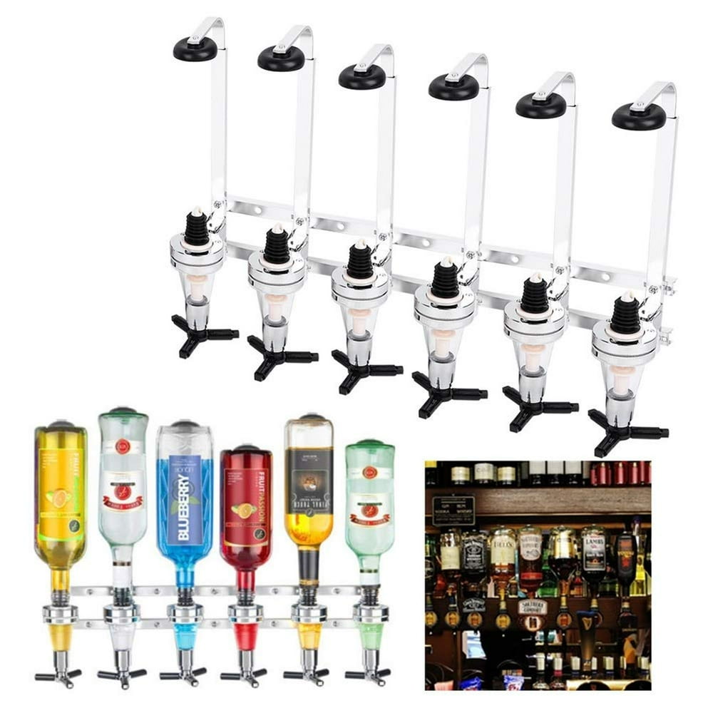HERCHR Liquor Dispenser, Wall Mounted Bottles Wine Liquor Drink