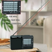 XHDATA D-328 Portable DSP Small Stereo Radio FM/AM/SW MP3 Player Support TF Card Rechargeable Battery Earphone Jack