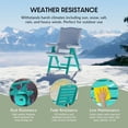 thumbnail image 3 of WestinTrends Azura HDPE Adjustable Highback Folding Outdoor Patio Dining Chairs Set of 2, Turquoise, 3 of 14