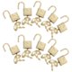 thumbnail image 2 of 10Pcs Alloy Padlocks Suitcase Small Locks Simple Notebook Safety Locks (Golden), 2 of 4