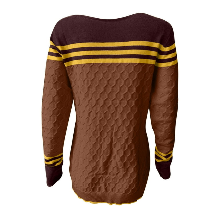 Womens Sweaters Yellow And Brown Striped Sweater Amidoa Sweater