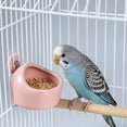 thumbnail image 4 of Ceramic Bird Feeder Bowl Anti-spill Parrot Food Water Dish Heavy-duty Small Pet Weaning Training Feeding Cup Cage Accessories for Lovebird Parakeet Cockatiel, 4 of 5