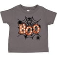 thumbnail image 3 of Inktastic Halloween Boo with Spiders in Web Boys or Girls Toddler T-Shirt, 3 of 5
