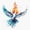 1pcs, variant on Come Holy Spirit Dove Fire Water Sticker