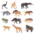 thumbnail image 1 of Modèles d'Animaux Jouets en Plastique Écologique 12 Pcs 2.4x1.6x1In, 1 of 9