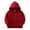 Red, variant on GYRATEDREAM Unisex Kids Soft Brushed Fleece Basic Hooded Sweatshirt Full Zip-Up Hoodie Sweater Jacket for Boys or Girls 7-8Y Red