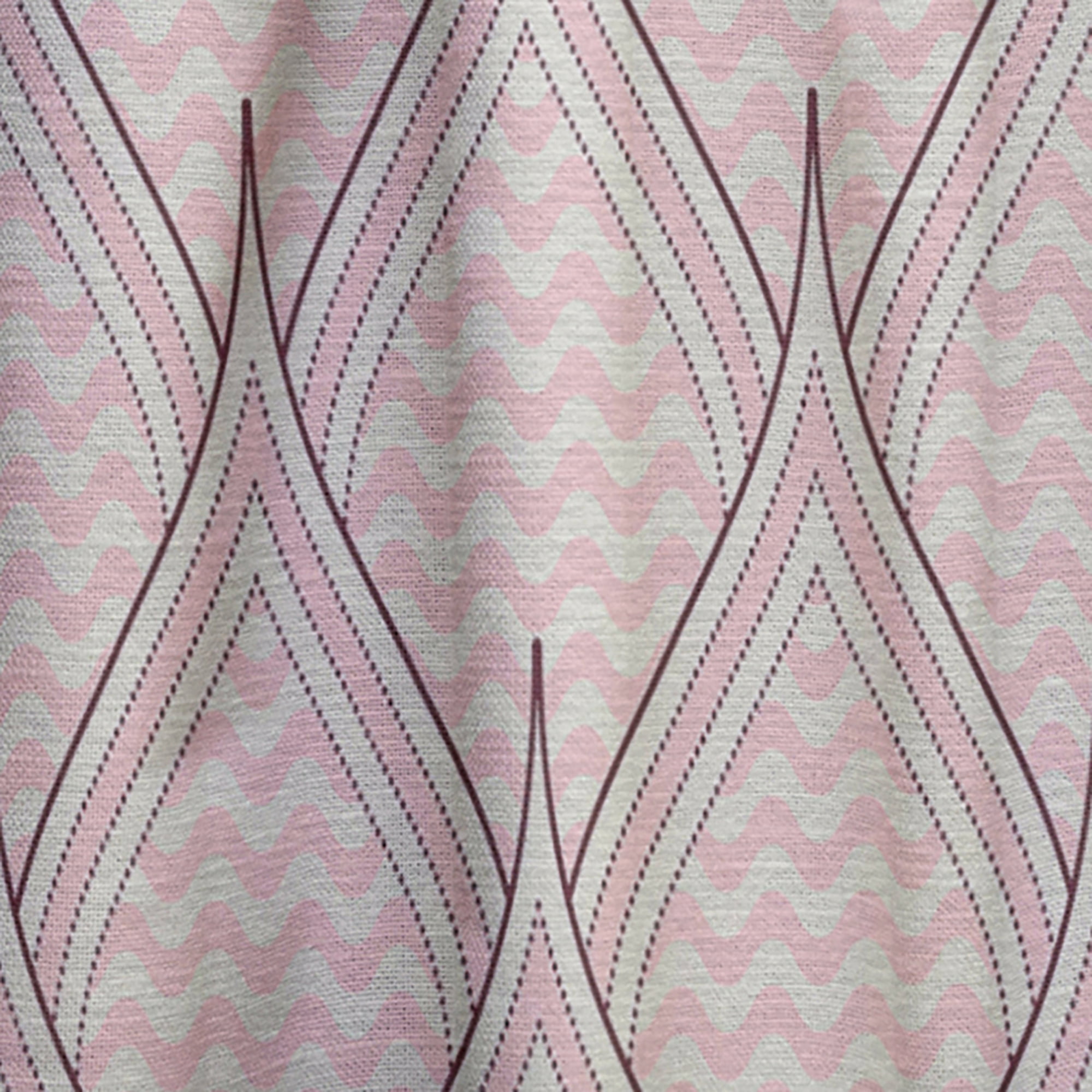 Designart 'Decorative Elements With Retro Ornament' Mid-Century Modern Curtain Panel