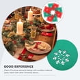thumbnail image 4 of 24 Pcs Ensemble de Table Flocon de Neige Thème de Noël Tapis Décoratif de Table à Manger Réutilisable en Feutre, 4 of 8
