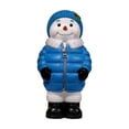 thumbnail image 7 of Winter Snowman Resin Statue, Cute Snowman Figurine In Blue Puffer Coat and Knit Scarf, Festive Christmas Holiday Sculpture for Indoor Mantel Tabletop Shelf Home Display, 7 of 7