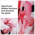 thumbnail image 4 of JOOCAR Cherry Blossom Shower Curtain with 12 Hooks Washable Polyester Fabric 72"x72" inch, 4 of 7