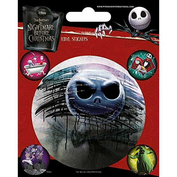 Pyramid International" Nightmare Before Christmas (Characters) Vinyl Stickers, Paper, Multi-Colour, 10 X 12.5 X 1.3 Cm