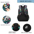 thumbnail image 4 of FORMRS Kids Backpack for School Unisex 17" Casual Bookbag Travel Daypack with Compartment Pockets, Green Vibrant Truck Pattern, 4 of 7