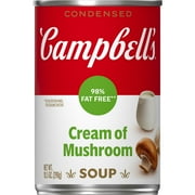 Campbell's Condensed 98% Fat Free Cream of Mushroom Soup, 10.5 oz Can