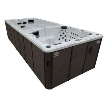 Canadian Spa KS-10003 20 ft. St Lawrence 73-Jet 20-Person Swim Spa with LED Lighting & Pop-up Speakers
