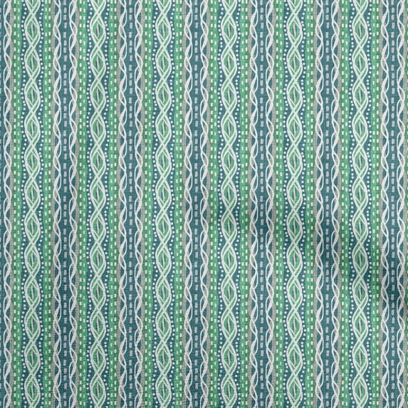 oneOone Cotton Poplin Teal Green Fabric Asian Block Sewing Craft Projects Fabric Prints By Yard 42 Inch Wide