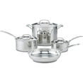 thumbnail image 1 of Cookware Set Cuisinart Chef's Classic Stainless Steel 7-Piece, 1 of 1