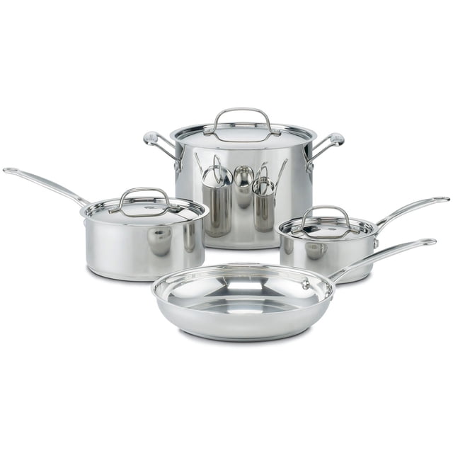 Cookware Set Cuisinart Chef's Classic Stainless Steel 7-Piece