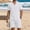 White, variant on Linen Sets for Men Button Down Cuban Guayabera Shirt with Pocket Shorts Set 2 Piece Cotton Linen Outfits Big and Tall Size S-3XL White