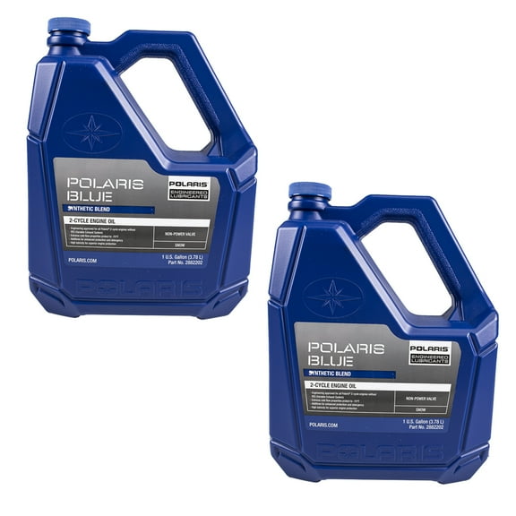 Polaris 2882202 1 Gallon of 2 Cycle Blue Premium Synthetic Blend Oil 2 Pack