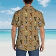 thumbnail image 5 of I Love Pickles Mens Hawaiian Shirt Short Sleeve Casual Button Up Tropical Summer Beach Shirt, 5 of 9