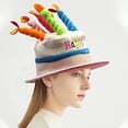thumbnail image 3 of Sombrero de pastel de cumpleaños, sombrero de fiesta de rendimiento, decoración, disfraces, maquillaje, artículos de baile, fiesta de cumpleaños, sombrero de cumpleaños para adultos, 3 of 4