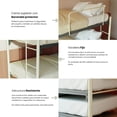 thumbnail image 3 of Litera doble y cama baja Hermes Atlas del Descanso color Crema, 3 of 7