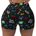 thumbnail image 2 of Fotbe Gamepads Shorts Sin Costuras – Shorts Deportivos de Cintura Alta para Mujer, Elásticos para Gimnasio, Yoga, Running o Ciclismo-Small, 2 of 8